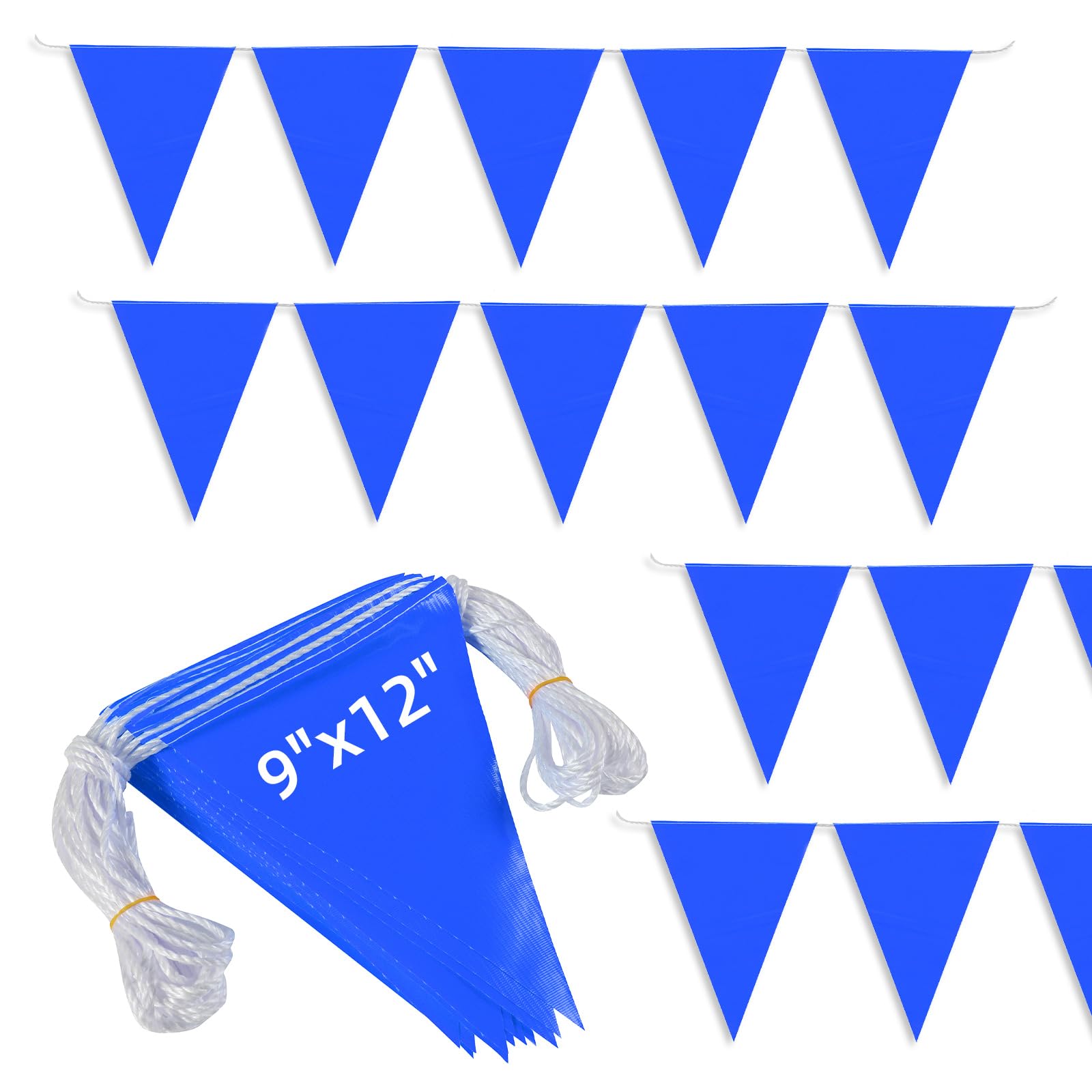 Amazon.com: VavoStocks Pennant Safety Flags, Blue, 9